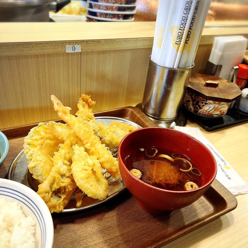 あなご天定食(天麩羅 えびのや 高田馬場店)