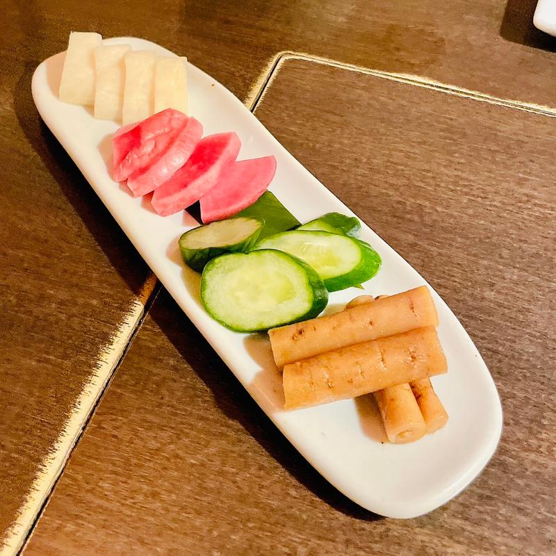 お漬物とり合わせ(隠れ房 池袋店)