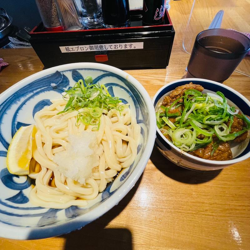 煮込み丼うどんセット(うどん伝次)