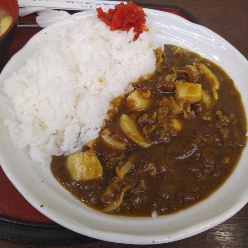 ほたてカレー(お食事処おさない)
