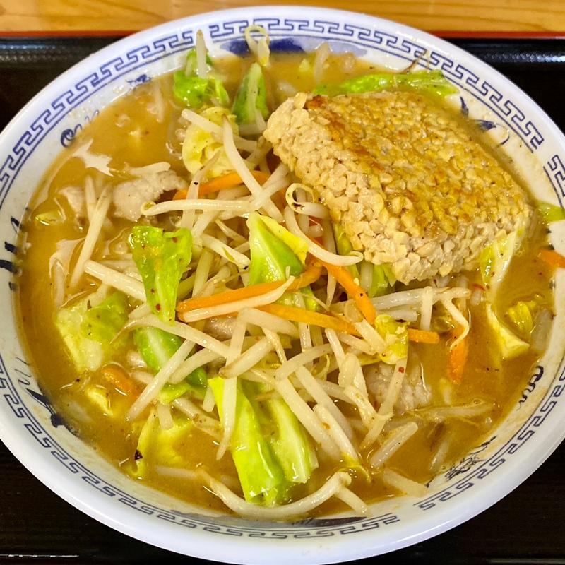 から味噌納豆ラーメン(ラーメン処 花いちばん )