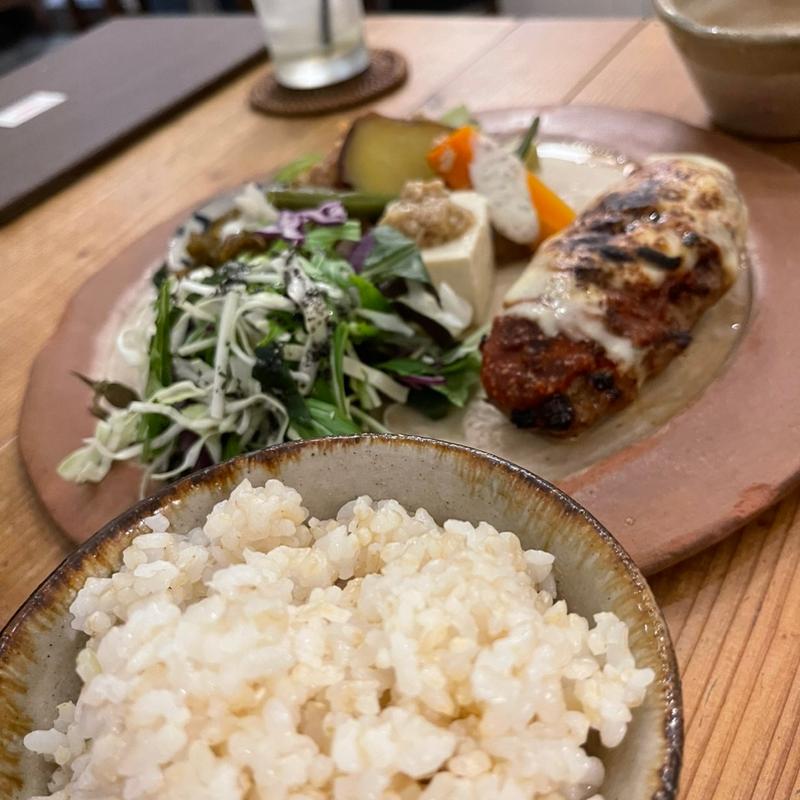 焦がしチーズのハンバーグ　Bセット(ピパーチキッチン )