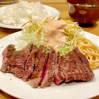 ビーフステーキ定食(ビフテキ食堂 ひろ喜(ひろき))