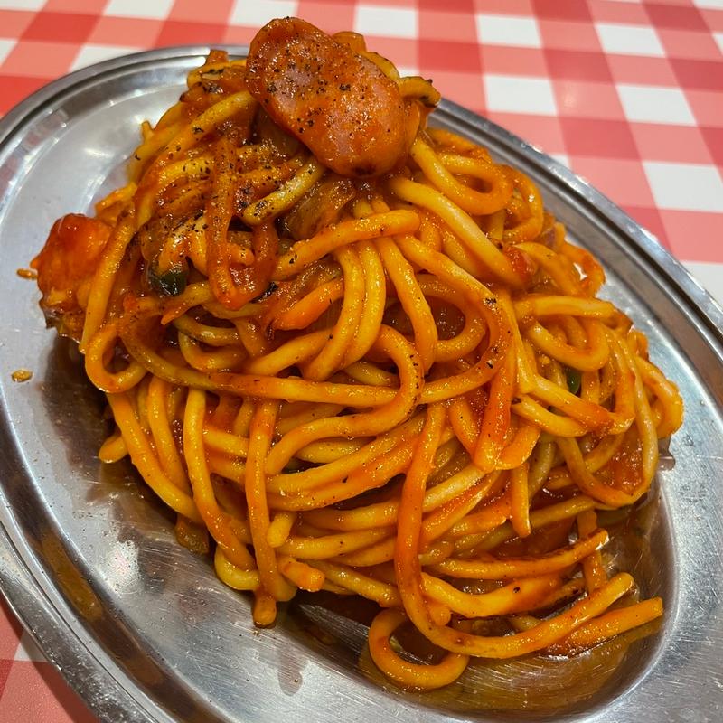 ナポリタン(スパゲッティーのパンチョ 大阪なんば店)