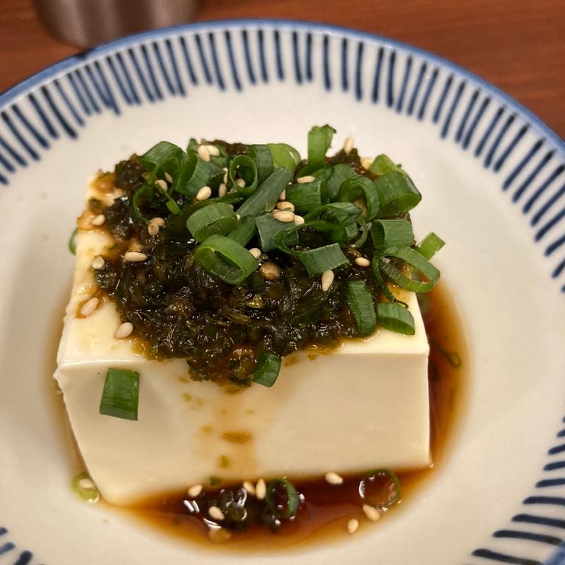 青唐辛子冷奴(田舎茶屋 かっぱ)