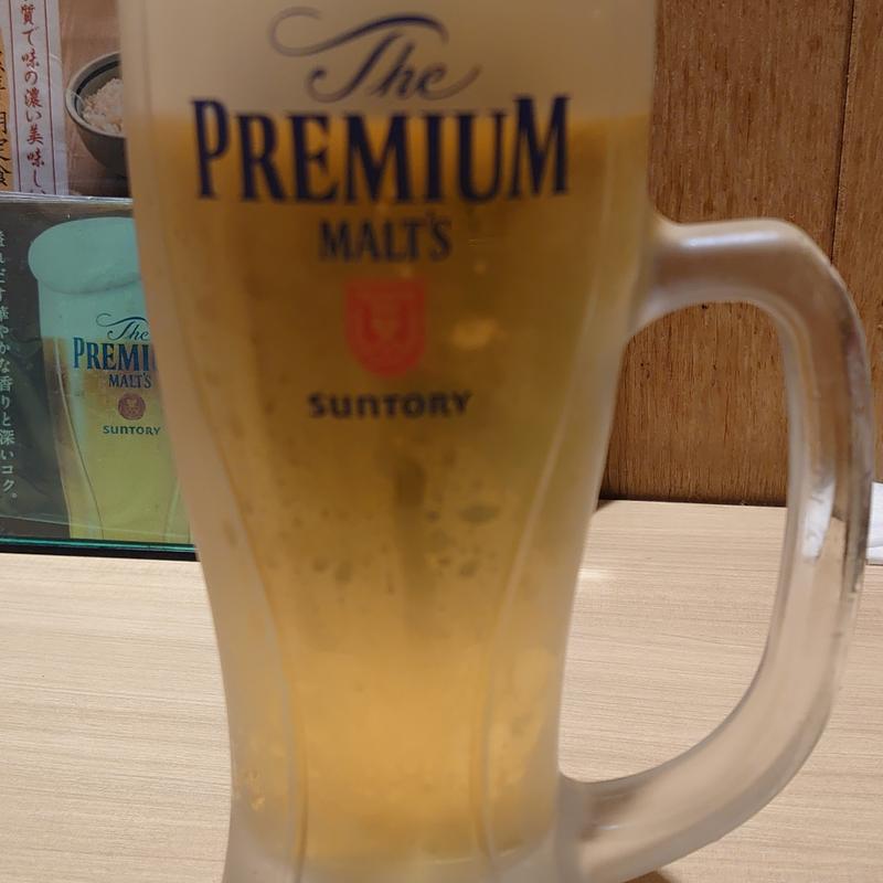 ザ・プレミアム・モルツ(てんぷら・そば 門左衛門)