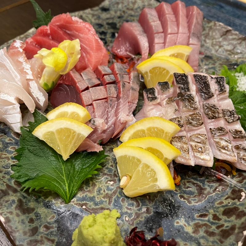 お造り5種盛り合わせ(喜多郎寿し なんば店)