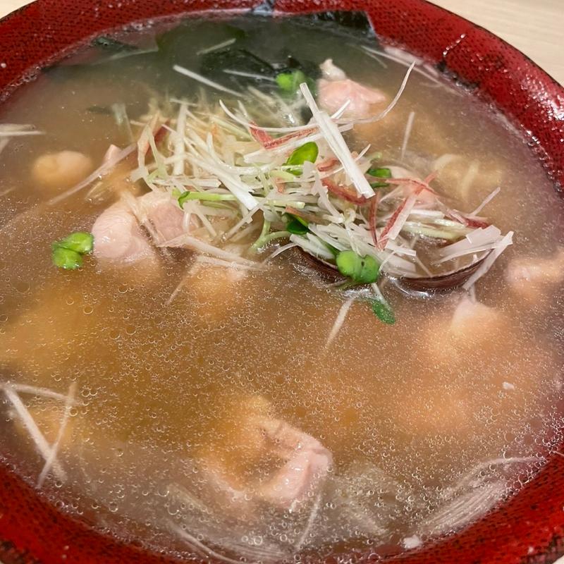 アサリのラーメン(呑喰屋 おもて)