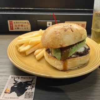 アボカドチーズバーガー+Aセット(Wagyu Burger)