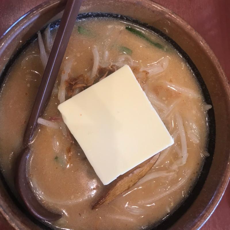 北海道味噌超バターラーメン(蔵出し味噌　麺屋壱正　岐阜店)