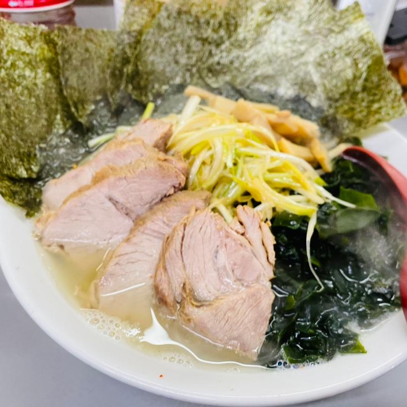 ネギ塩チャーシュー＋海苔＋わかめ＋メンマ(ラーメンショップ 122号騎西店)