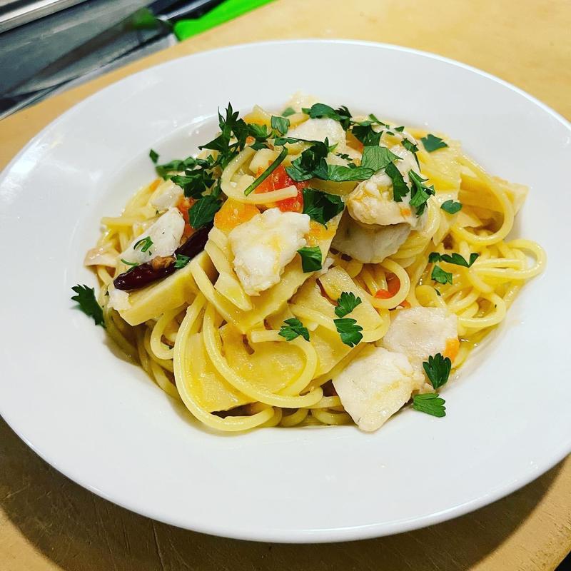 タケノコと真鯛のスパゲッティ(レストラン ボンジョリーナ 高円寺)