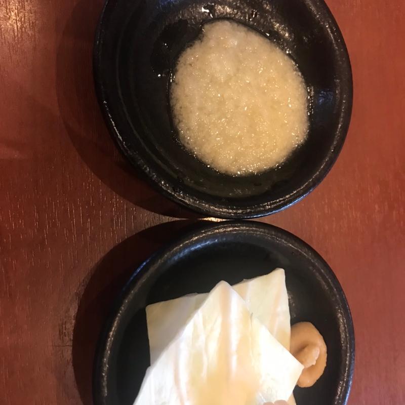 サービス品キャベツプラス味噌、にんにく(蔵出し味噌　麺屋壱正　岐阜店)