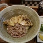 肉舞茸天生醤油うどん(踊るうどん 滝井本店)