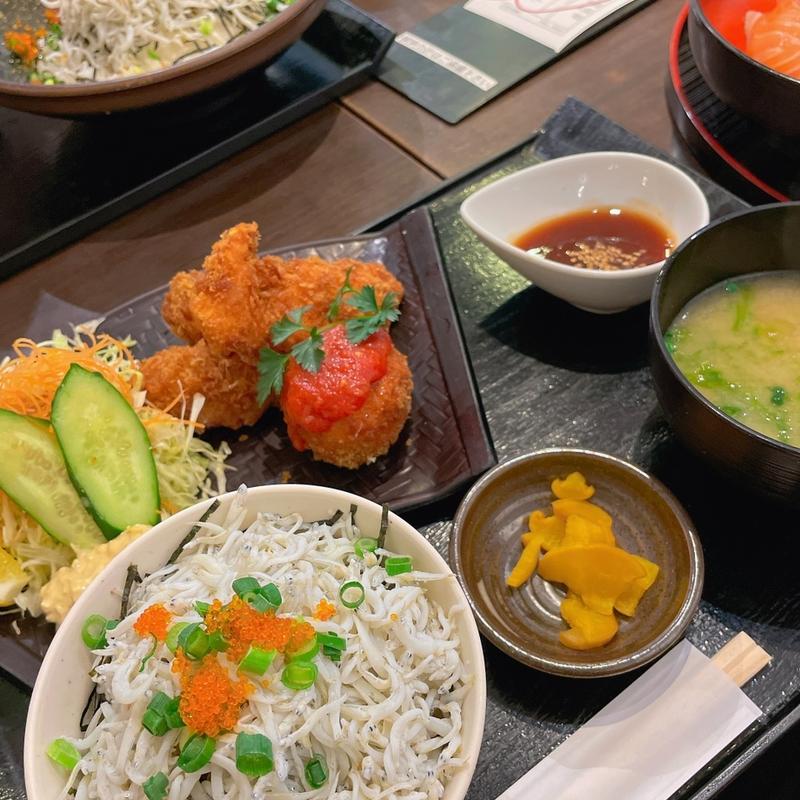 しらすのクリームコロッケ御膳(島童子)