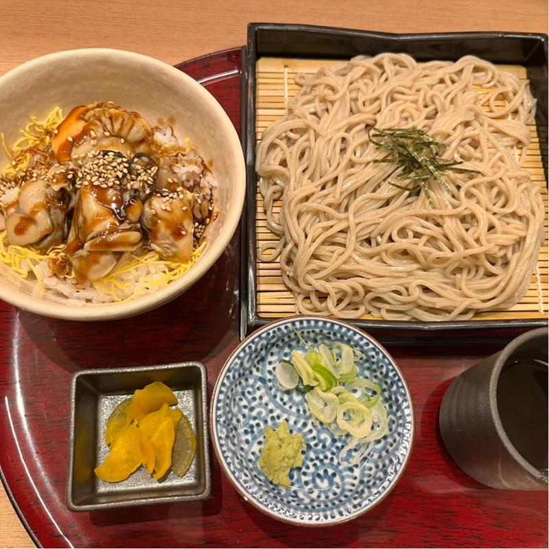 ミニ牡蠣帆立しぐれ煮丼セット(釧路ふく亭 旭川店 )