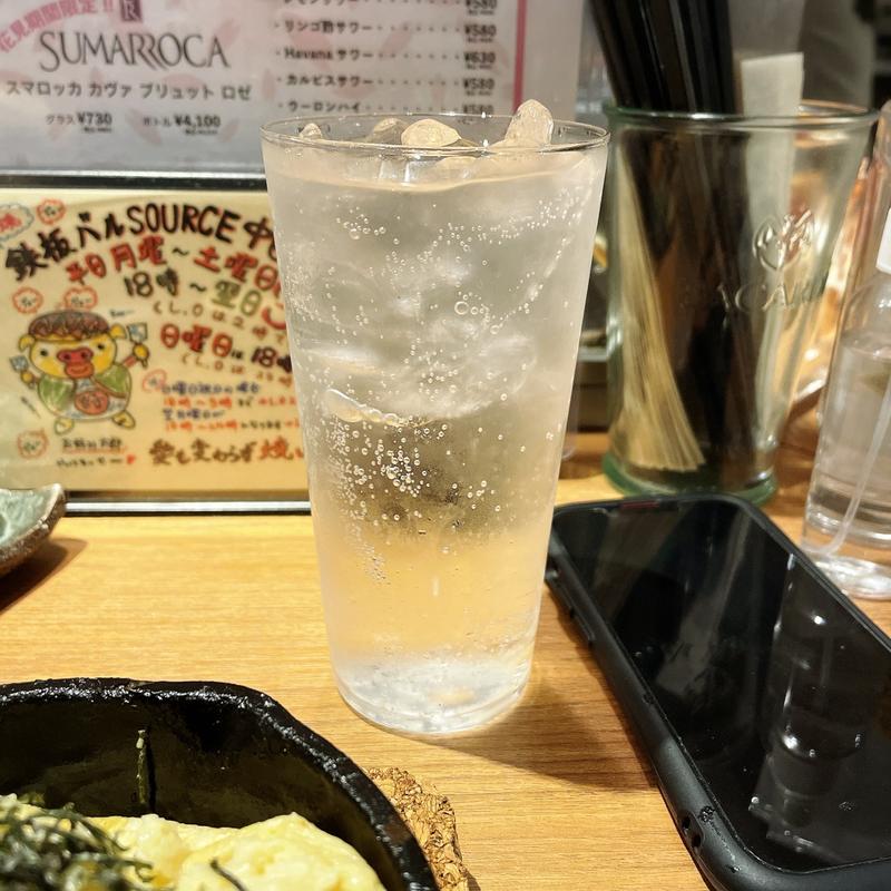 芋焼酎ソーダ割り(鉄板バル SOURCE （ソース）)