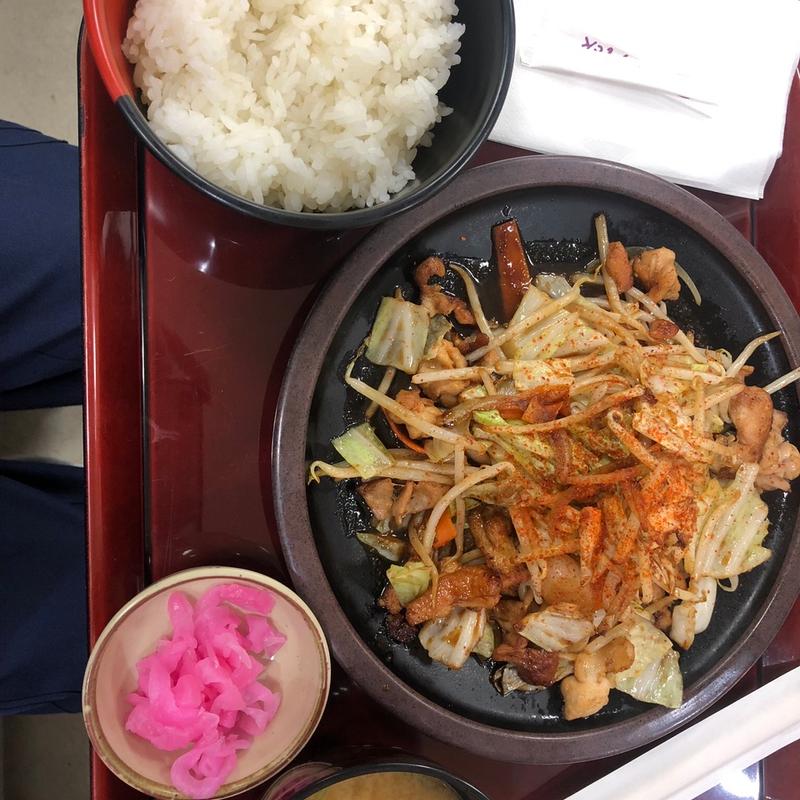 スタミナ野菜炒め定食(養老サービスエリア（上り線）フードコート )