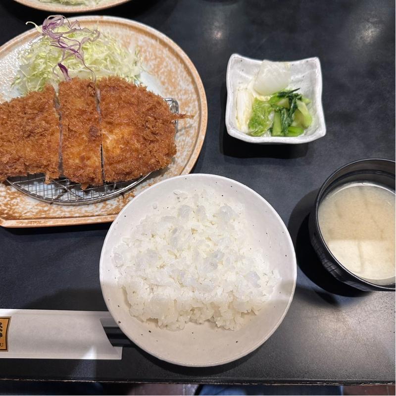 上ロース定食(とんかつ勝 追浜本店)