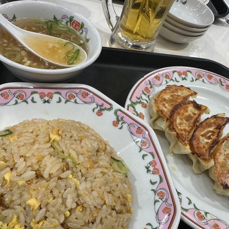 炒飯と餃子と生ビール(餃子の王将 武蔵溝ノ口駅前店)