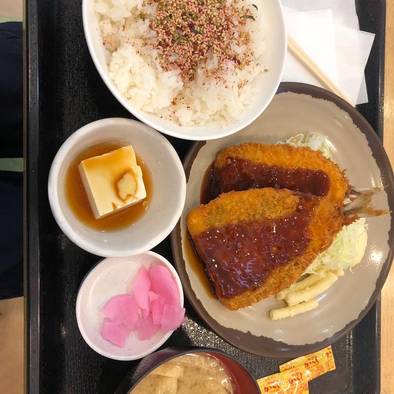 アジフライ定食(鮎沢パーキングエリア　Ｂグルスポットコーナー（下り線） )