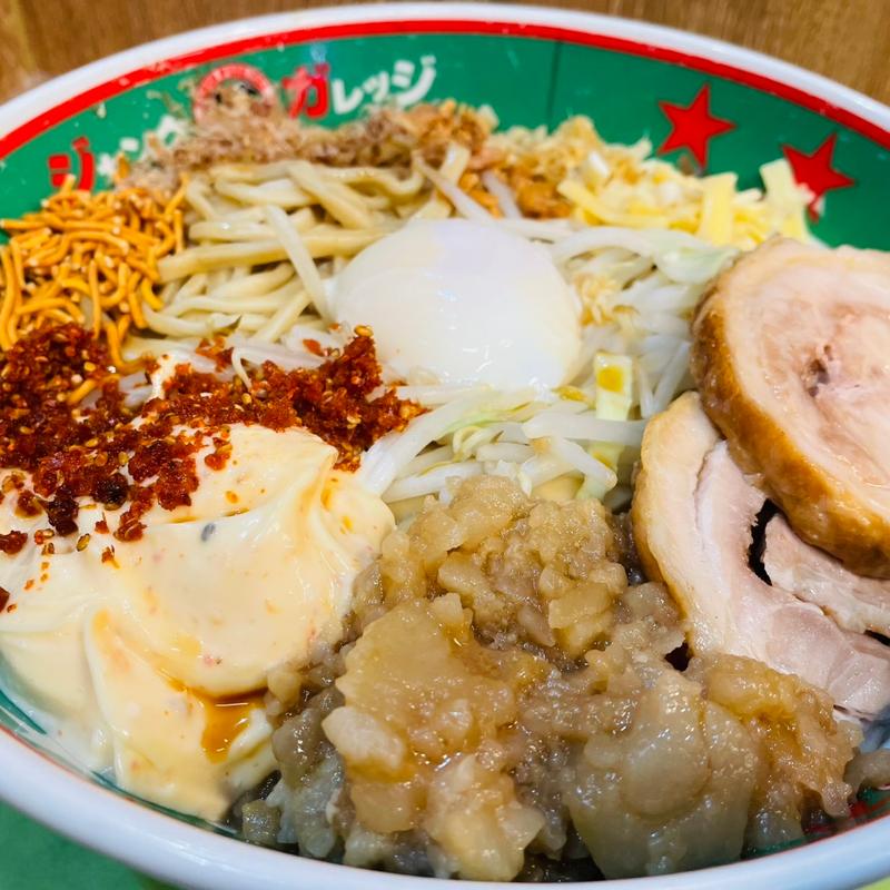 豚マシまぜそば＋野菜＋大盛り(ジャンクガレッジ カインズ羽生店)