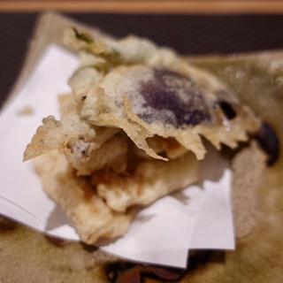 穴子燻製天ぷら(お料理 とみやま)