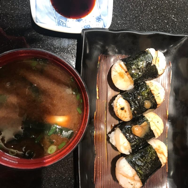 ほたてバター磯部巻(にぎり長次郎 緑水広店)