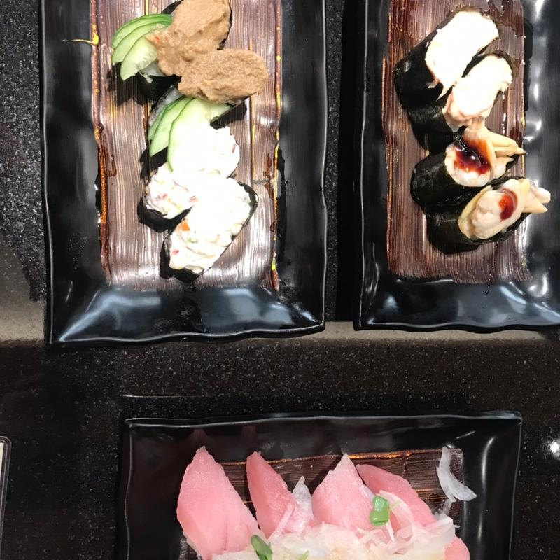 ビンチョウカルパッチョにぎり(にぎり長次郎 緑水広店)