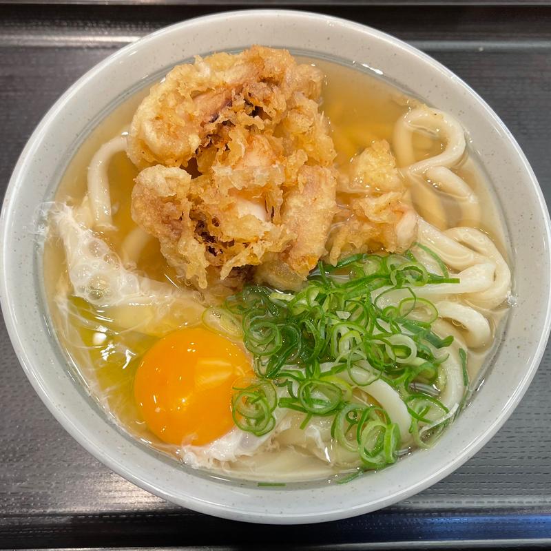 げそ天うどん(かのや 新橋店)