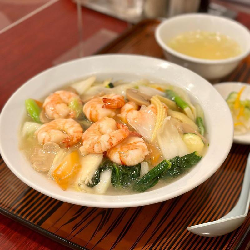 海老野菜丼(中華飯店 一番)