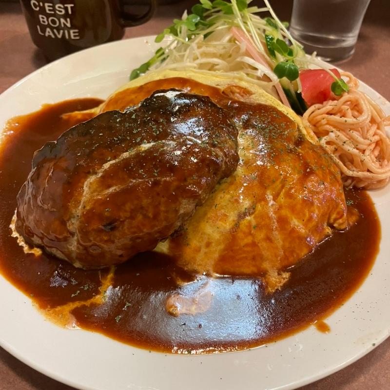 オムライス　ハンバーグトッピング(kitchen Bou(キッチンボウ))