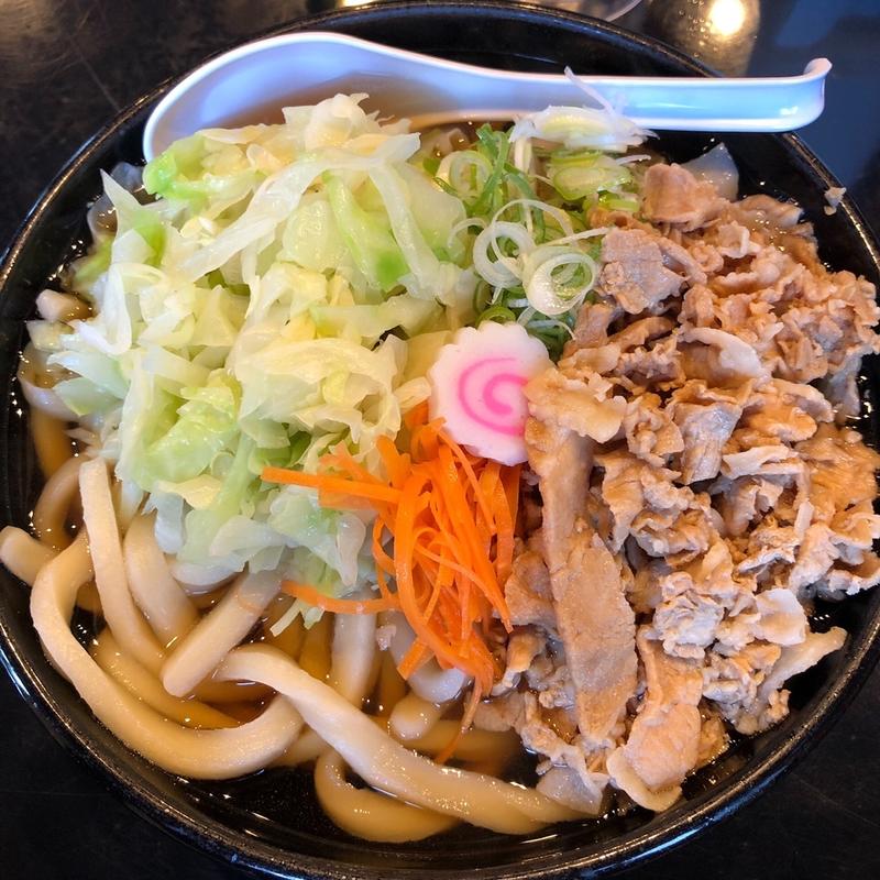 肉うどん【大盛】(ふじ山食堂。)