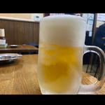 生ビール(もつ焼大松)