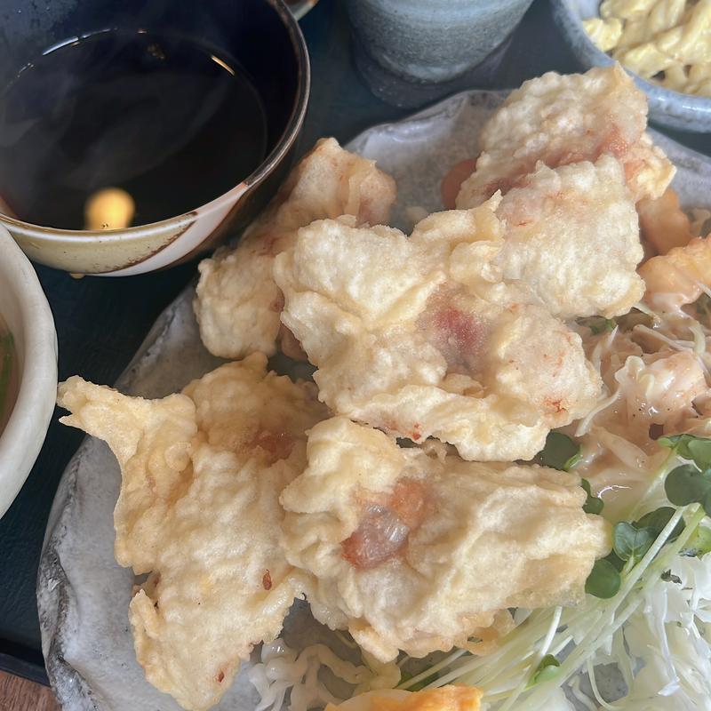 鳥天定食(お食事処 としぶん )