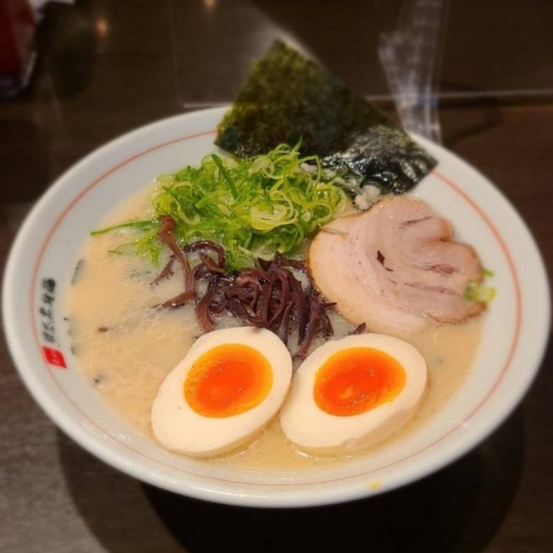 博多ラーメン  (煮玉子入り)(九州麺 本格餃子 清正 ノースポート・モール店)