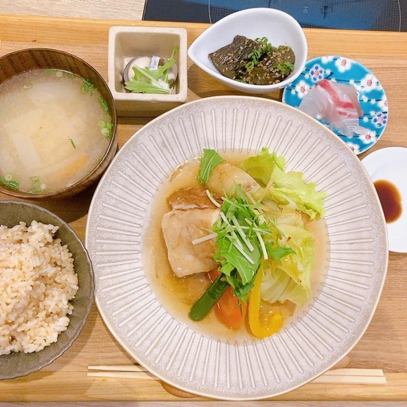 日替わりランチ(ふぐ料理と有機野菜　とく山)