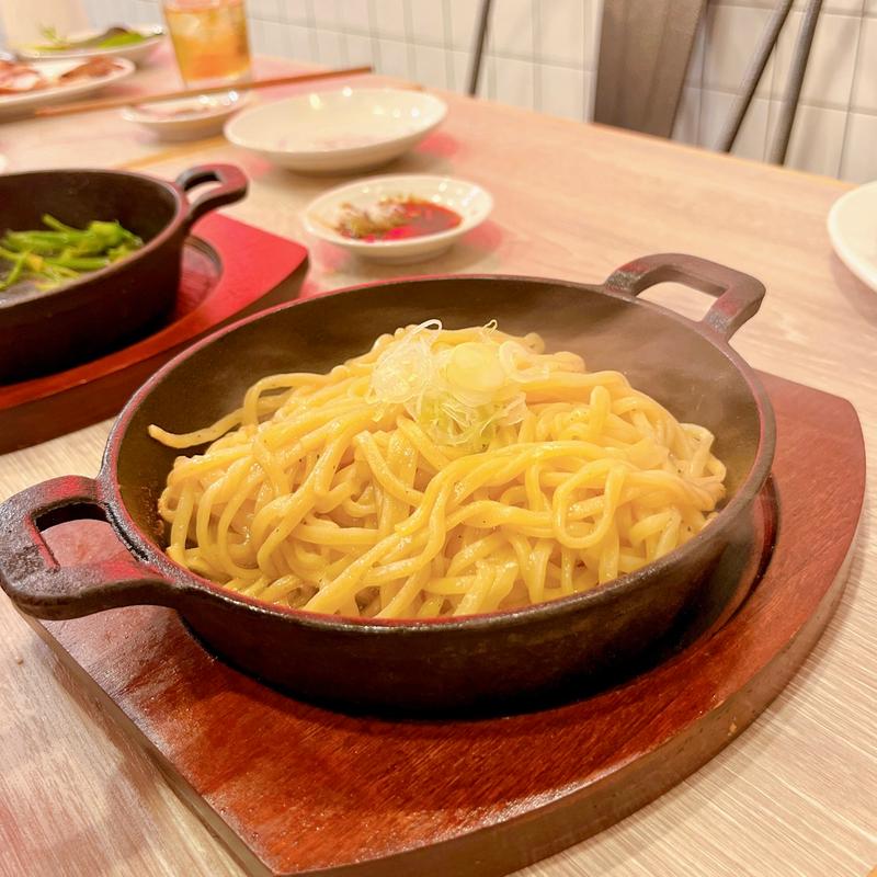 鉄板焼きそば（スープ付）(福籠叉焼)