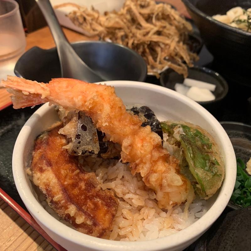 天丼(ハーフ)(うどんひだか )