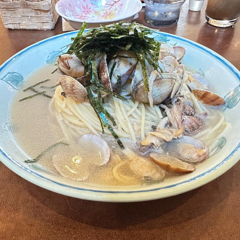 アサリ生姜味のスパゲッティ(そふりっと)