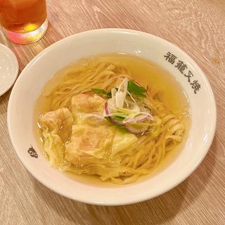 海老雲吞麺（塩）(福籠叉焼)
