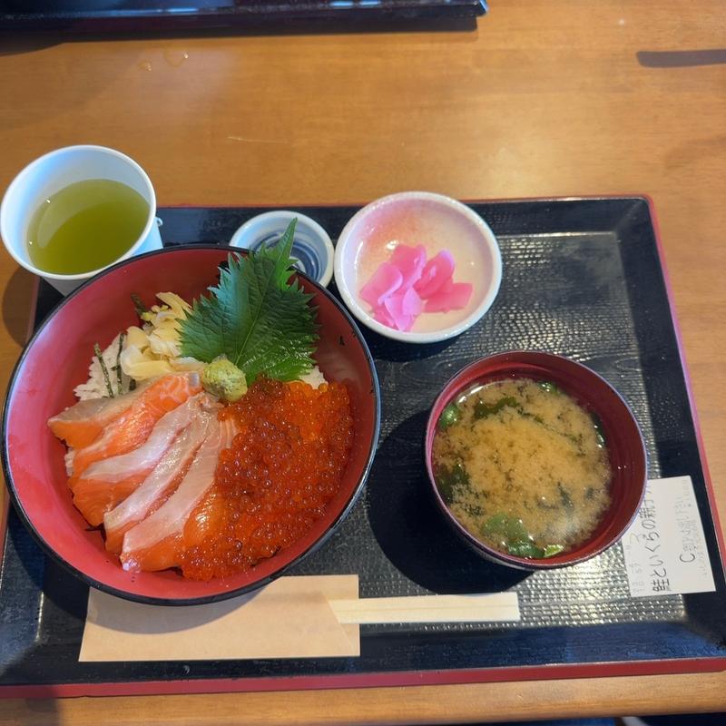 鮭といくらの親子丼(いしのまき元気いちば)