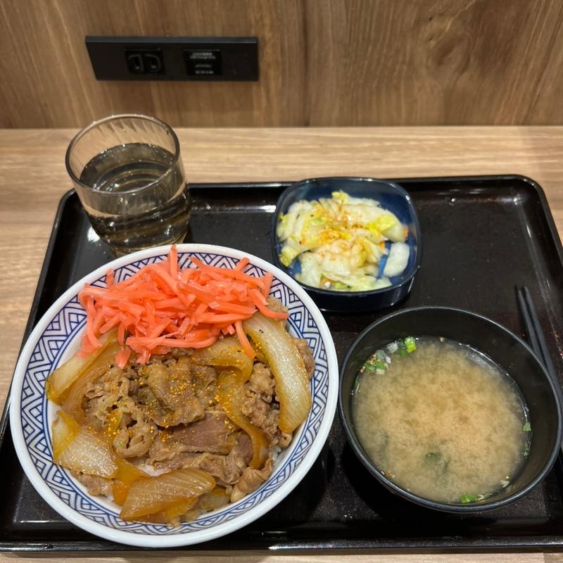 朝牛セット(吉野家 足立保木間店)