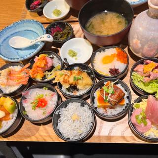 おちょこ丼(TOKYO FISHERMAN'S WHARF 魚秀 渋谷店)