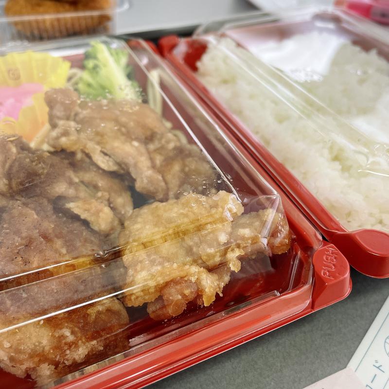 特製から揚げ&にんにく胡麻醤油から揚げ弁当(京香 渋谷店)