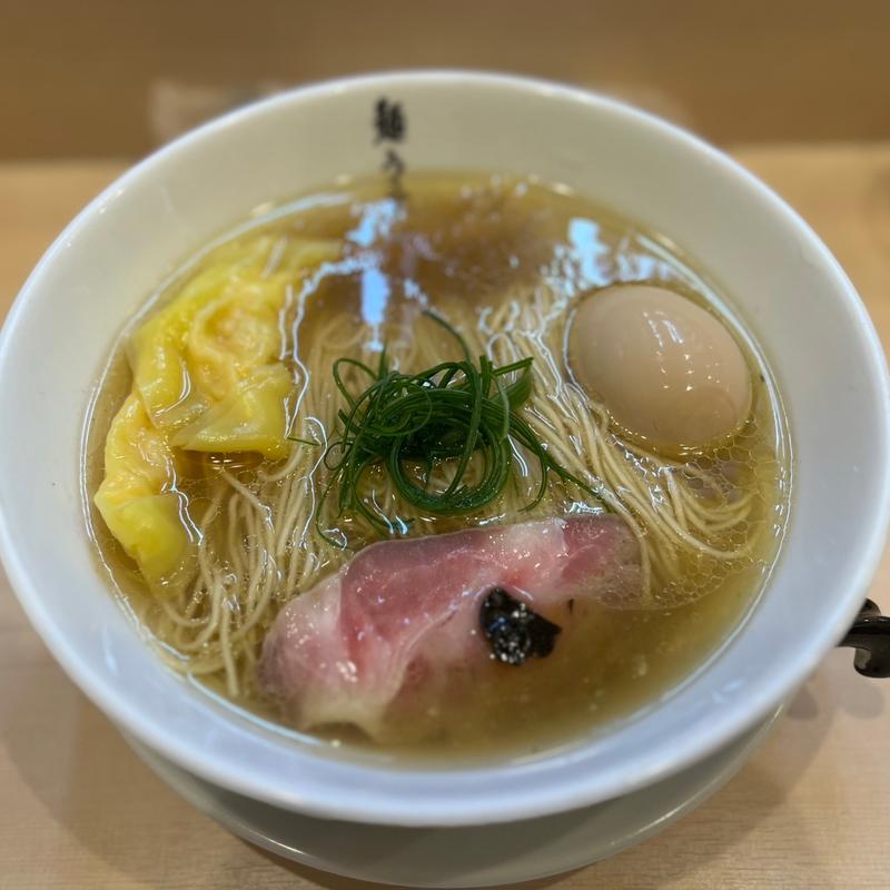 塩SOBA玉子入り：海老わんたん(麺うらた)