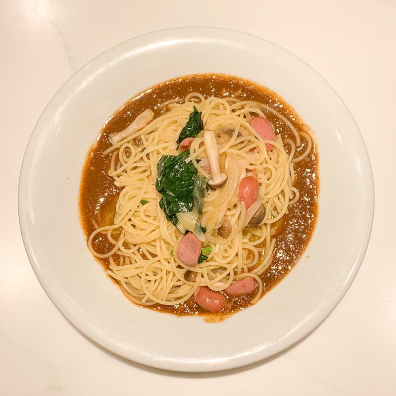 カレーパスタ(パスタ＆ピッツァ　ウオタ)