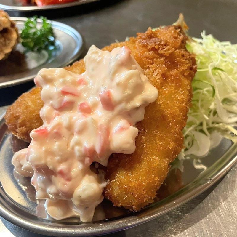 アジフライと紅タルタル(PRONTO (プロント) 池袋東口店)