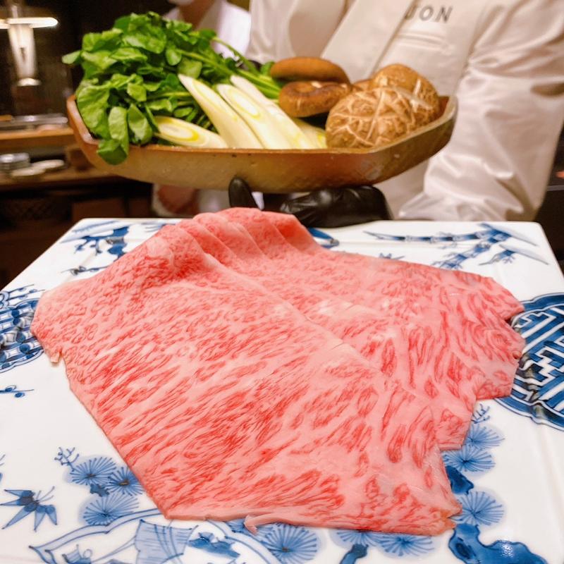 みかわ牛 サーロインすき焼き(焼肉割烹QUON)