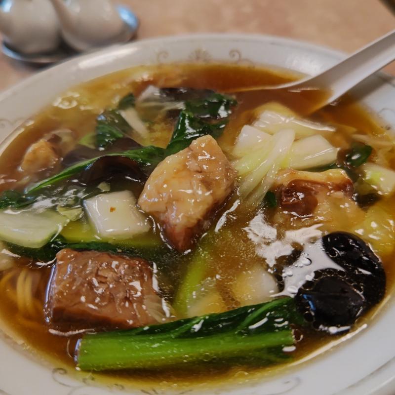 豚バラそば(安記)